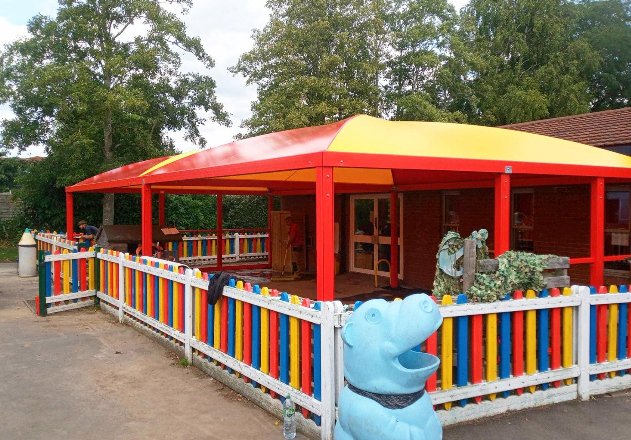 Dereham Church Infant School Qube™ & Kwikshades Canopy Installation